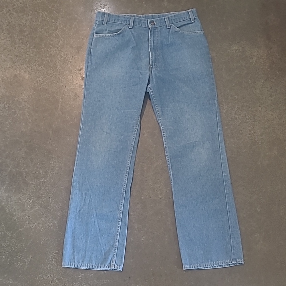 VINTAGE 80s LEVIS JEANS ORANGE TAB A SKOSH MORE COMFORT JEANS 38x32